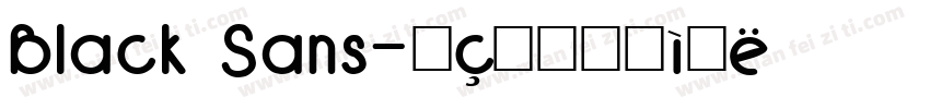 Black Sans字体转换